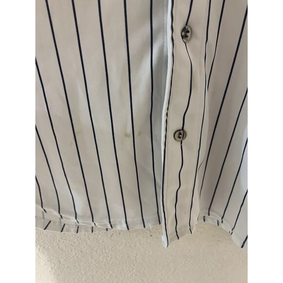 Mitchell’s & Ness New York Yankees Derek Jeter Stripped Jersey SZ 54 PLS Read - Picture 7 of 16